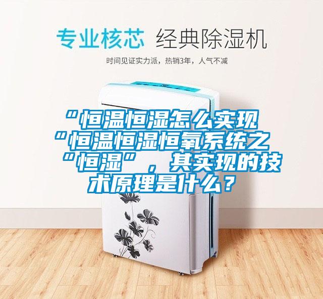 “恒溫恒濕怎么實現(xiàn)“恒溫恒濕恒氧系統(tǒng)之“恒濕”，其實現(xiàn)的技術原理是什么？