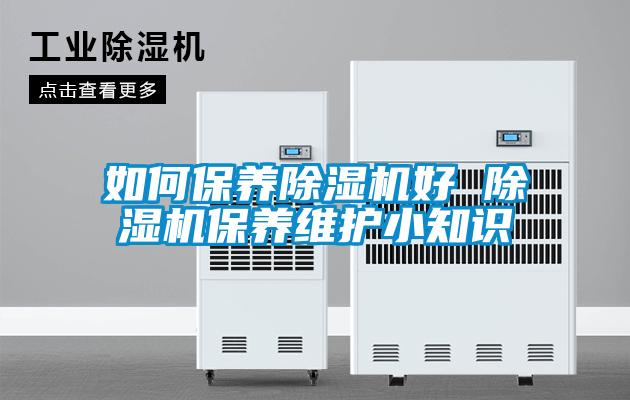 如何保養(yǎng)除濕機好 除濕機保養(yǎng)維護(hù)小知識